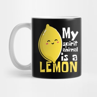 My Spirit Animal Is A Lemon Funny Mug